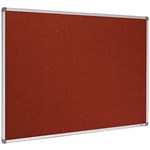 VISIONCHART KROMMENIE PINBOARD ALUMINIUM FRAME 900 X 900MM HOT SALSA