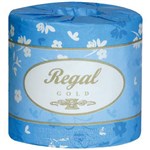 REGAL GOLD PREMIUM TOILET ROLL WRAPPED 2 PLY 400 SHEET WHITE BOX 48