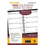 DEBDEN 2022 DAYPLANNER PERSONAL EDITION POCKET REFILL WEEK TO VIEW 120 X 80MM