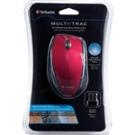 VERBATIM MULTITRAC WIRELESS LED MOUSE RED
