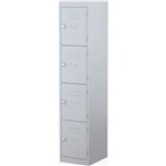 STEELCO PERSONNEL LOCKER 4 DOOR 380MM GRAPHITE RIPPLE