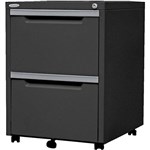 STEELCO CLASSIC MOBILE PEDESTAL 2 FILE 630 X 470 X 515MM GRAPHITE RIPPLE