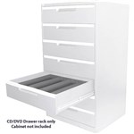 STEELCO MULTI MEDIA CABINET ADDITIONAL CDDVD RACK GREY