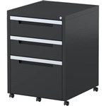 STEELCO CLASSIC MOBILE PEDESTAL 2 DRAWER 1 FILE 630 X 470 X 515MM GRAPHITE RIPPLE
