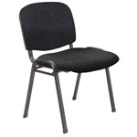 RAPIDLINE NOVA VISITORS CHAIR STACKING CHARCOAL