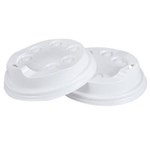 WRITER BREAKROOM DISPOSABLE PAPER CUP LIDS 8OZ WHITE BOX 1000