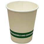 EARTH ECO SINGLE WALL CUP 8OZ WHITE CARTON 1000