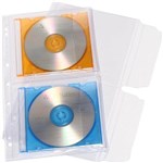 CUMBERLAND CDDVD BINDER POCKET PVC CLEAR PACK 10