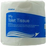INITIATIVE TOILET ROLL WRAPPED 2 PLY 400 SHEET WHITE