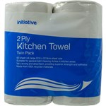 INITIATIVE KITCHEN TOWEL 2 PLY 60 SHEETS PACK 2