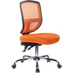 DIAMOND DUO TYPIST CHAIR MEDIUM MESH BACK ORANGE