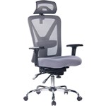 DIAMOND EXECUTIVE CHAIR HIGH MESH BACK ARMS GREY