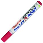 MON AMI HEAVY DUTY PERMANENT MARKER BULLET 15MM RED BOX 12