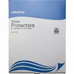 INITIATIVE SHEET PROTECTORS 40 MICRON A4 CLEAR BOX 100
