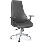 FLASH EXECUTIVE CHAIR HIGH BACK ARMS BLACK