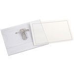 CUMBERLAND NAME BADGE GRIP CLIP AND PIN STYLE CARD INSERTS INCLUDED PACK 50