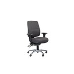 ERGOSELECT SPARK POSTURESOFT ERGONOMIC CHAIR HIGH BACK 3 LEVER SEAT SLIDE BLACK NYLON BASE BLACK