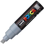 POSCA PC8K PAINT MARKER CHISEL BROAD 8MM GREY
