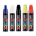 POSCA PC17K PAINT MARKER CHISEL EXTRA BROAD 15MM ASSORTED BOX 5