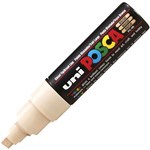 POSCA PC8K PAINT MARKER CHISEL BROAD 8MM BEIGE