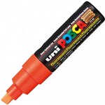 POSCA PC8K PAINT MARKER CHISEL BROAD 8MM FLORESCENT ORANGE