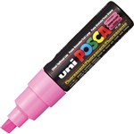 POSCA PC8K PAINT MARKER CHISEL BROAD 8MM FLORESCENT PINK