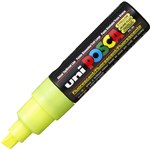 POSCA PC8K PAINT MARKER CHISEL BROAD 8MM FLORESCENT YELLOW