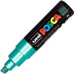 POSCA PC8K PAINT MARKER CHISEL BROAD 8MM METALLIC GREEN