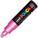 POSCA PC8K PAINT MARKER CHISEL BROAD 8MM METALLIC PINK