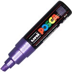 POSCA PC8K PAINT MARKER CHISEL BROAD 8MM METALLIC VIOLET
