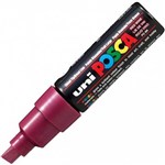 POSCA PC8K PAINT MARKER CHISEL BROAD 8MM RED WINE