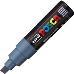POSCA PC8K PAINT MARKER CHISEL BROAD 8MM SLATE GREY