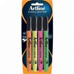 ARTLINE SUPREME HIGHLIGHTER CHISEL ASSORTED PACK 4