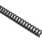 GOLD SOVEREIGN PLASTIC SPIRAL BINDING COIL 401 PITCH A4 12MM BLACK BOX 100