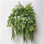 PLANT IMAGE HALF WALL PLANTER 180 X 300MM GREEN WHITE
