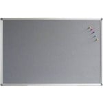 RAPIDLINE STANDARD PINBOARD 900 X 600 X 15MM GREY