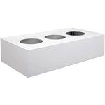 STEELCO TAMBOUR DOOR CABINET PLANTER BOX DRIP TRAY 900MM WHITE SATIN