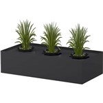 STEELCO LATERAL PLANTER BOX 225 X 915 X 463MM GRAPHITE RIPPLE