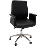 RAPIDLINE PELLE EXECUTIVE CHAIR MEDIUM BACK PU LEATHER BLACK