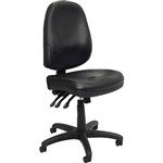 RAPIDLINE PO500 ERGONOMIC HEAVY DUTY TASK CHAIR HIGH BACK PU BLACK