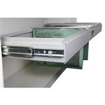 STEELCO TAMBOUR DOOR CABINET PULL OUT FILE FRAME 900MM WHITE SATIN