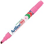 ARTLINE 90 PERMANENT MARKER CHISEL 25MM PINK