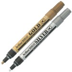 ARTLINE 900XF PAINT MARKER BULLET 23MM METALLIC ASSORTED GOLDSILVER PACK 12