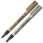 ARTLINE 990 METALLIC PERMANENT MARKER 12MM BULLET ASSORTED GOLDSILVER BOX 12