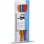 VELCRO BRAND   ONEWRAP   REUSABLE TIES 25 X 200MM ASSORTED PACK 5