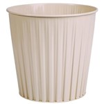 ESSELTE ELEMENTS FLUTELINE WASTE BIN METAL 15 LITRE BEIGE