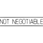 XSTAMPER CXBN 1124 PREINKED MESSAGE STAMP NOT NEGOTIABLE BLACK