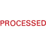 XSTAMPER CXBN 1314 PREINKED MESSAGE STAMP PROCESSED 42 X 13MM RED