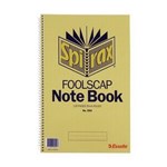 SPIRAX 594 NOTEBOOK 8MM RULED SPIRAL BOUND SIDE OPEN 120 PAGE FOOLSCAP 322 X 200MM