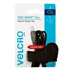 VELCRO BRAND   ONEWRAP   CABLE TIES 178MM BLACK PACK 3